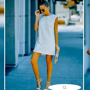 Vici sequin padded shoulder dress. Small